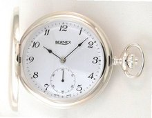 Bernex Sterling Silver (.925) Swiss Made Pocket with 17 Jewel Movement