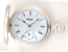 Bernex Sterling Silver (.925) Swiss Made Pocket with 17 Jewel Movement