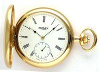 Bernex Swiss Made Gold Plated Pocket with 17 Jewel Mechanical Movement