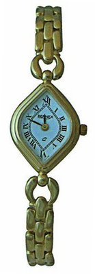 Bernex Swiss Made Ladies Diamond shape Gold Plate Bracelet Quartz Wrist