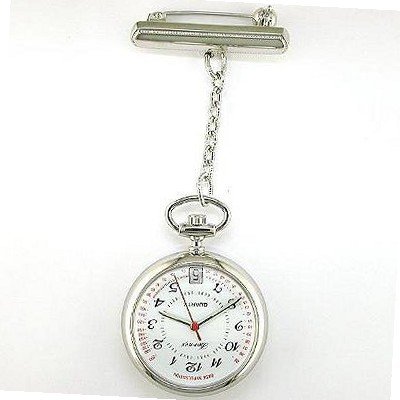 Bernex Swiss Made Nurses Fob Chrome Plate with Date