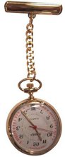 Bernex Swiss Made Nurses Fob Gold Plate with Date