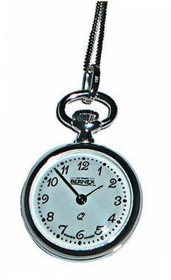 Bernex Swiss Made Sterling Silver Ladies Pendant + Chain (Open Face Polished)