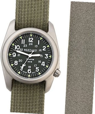 Bertucci 02038 A-2T Boxed Set Vintage 12030 Titanium with Drab and Foliage Nylon and Tridura Straps