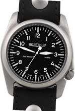 Bertucci 13402 A-4T Titanium Black Leather
