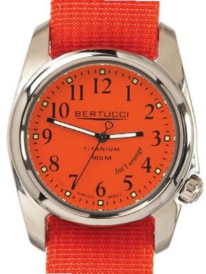 Bertucci A-2T International Orange with Polished Titanium Case 12063