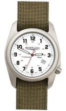 Bertucci A-2T Original Olive Band White Dial - 12121
