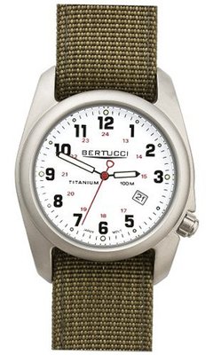 Bertucci A-2T Original Olive Band White Dial - 12121