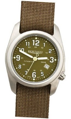 Bertucci DX3 Field Resin Quartz Green Dial Unisex - 12015