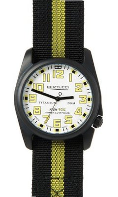 ubertucci Bertucci High Viz Titanium Nylon Strap White Dial - 13418 