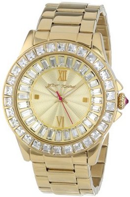 Betsey Johnson BJ00004-16 Analog Display Quartz Gold