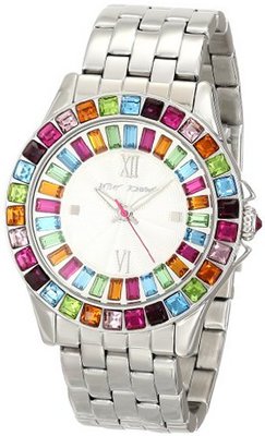 Betsey Johnson BJ00004-30 Analog Display Quartz Silver