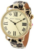 Betsey Johnson BJ00032-03 Analog Leopard Printed Patent Leather Strap