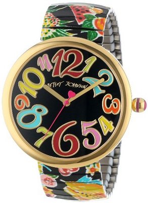 Betsey Johnson BJ00039-25 Analog Printed Fruit Expansion Band