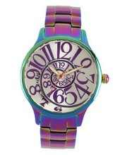 Betsey Johnson BJ00040-11 Analog Rainbow Stainless Steel Case and Bracelet