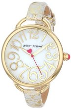 Betsey Johnson BJ00067-26 Analog Metallic Leather Strap