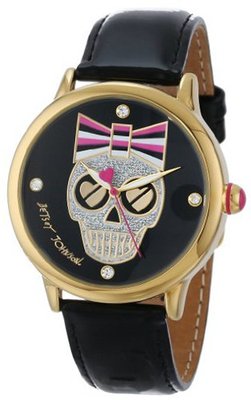 Betsey Johnson BJ00084-50 Analog Skull Graphic Dial