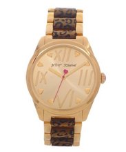 Betsey Johnson BJ00105-02 Analog Leopard Printed Bracelet