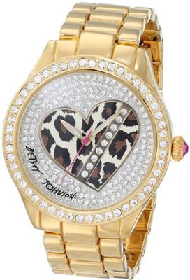 Betsey Johnson BJ00131-20 Leopard Heart Dial