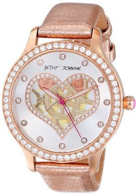 Betsey Johnson BJ00157-26 Analog Heart Graphic Dial