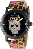 Betsey Johnson BJ00181-16 Analog Rose and Leopard Strap