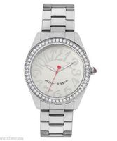 Betsey Johnson BJ00190-07 Crystal Accented Stainless Steel Quartz