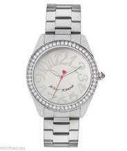 Betsey Johnson BJ00190-07 Crystal Accented Stainless Steel Quartz