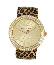 Betsey Johnson BJ00214-02 Analog Leopard Printed Expansion Band