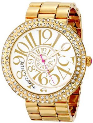 Betsey Johnson BJ00214-04 Analog Display Quartz Gold