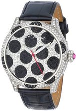 Betsey Johnson BJ00224-01 Analog Polka Dot Pave Dial