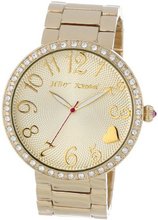 Betsey Johnson BJ00236-02 Analog Gold Tone Case Set in Crystal