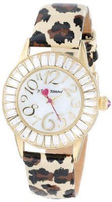 Betsey Johnson BJ00247-06 Baguette Set Case and Leopard Strap