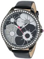 Betsey Johnson BJ00248-02 Analog Floral Pave Dial