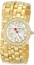 Betsey Johnson BJ00287-02 Analog Display Quartz Gold