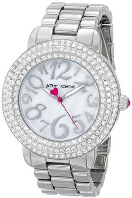 Betsey Johnson BJ00306-01 Analog Display Quartz Silver