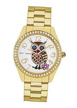 Betsey Johnson Gold Owl