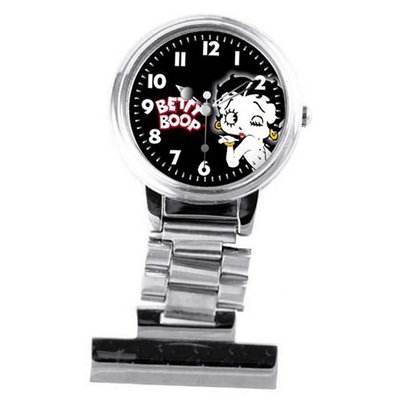 Betty Boop Black Photo Dial Girls Nurses Fob BTY018C