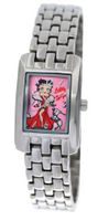Betty Boop Stainles Steel Bracelet With Pink Dail #BB-W527B