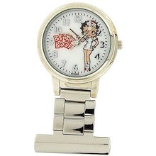 Betty Boop White Photo Dial Metal Strap Ladies Nurses Fob BTY028B