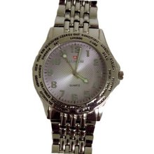 Biancchi Designer Dress Silver Bracelet with Silver Face & Silver Accents