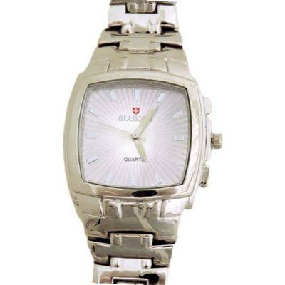 Biancchi Designer Dress Silver Bracelet with Silver Face & Silver Accents