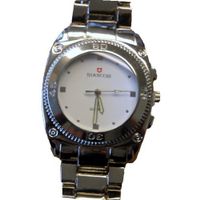 Biancchi Designer Dress Silver Bracelet with White Face & Silver Accents