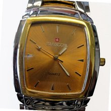 Biancchi Designer Dress Silver & Gold Bracelet with Gold Face & Gold Accents