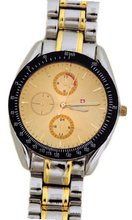 Biancchi Designer Dress Silver/Gold Bracelet with Gold Face