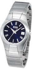 Bill Blass Aero Contour Ladies Stainless Steel Blue Dial 40458