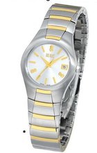 Bill Blass Aero Contour Ladies Two-Tone Silver Dial 40451