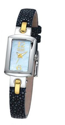 Bill Blass Madison Ladies Navy Blue Stingray Strap Blue MOP Dial 40704