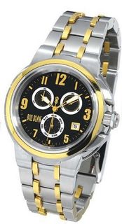 Bill Blass Master Elite Chronograph Two-Tone Black Dial 40272