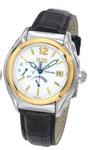 Bill Blass Power Reserve Automatic Black Alligator Strap 18k Gold Bezel 40404