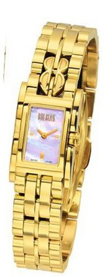 Bill Blass Sculpted B Gold IP Pink MOP Dial 40075